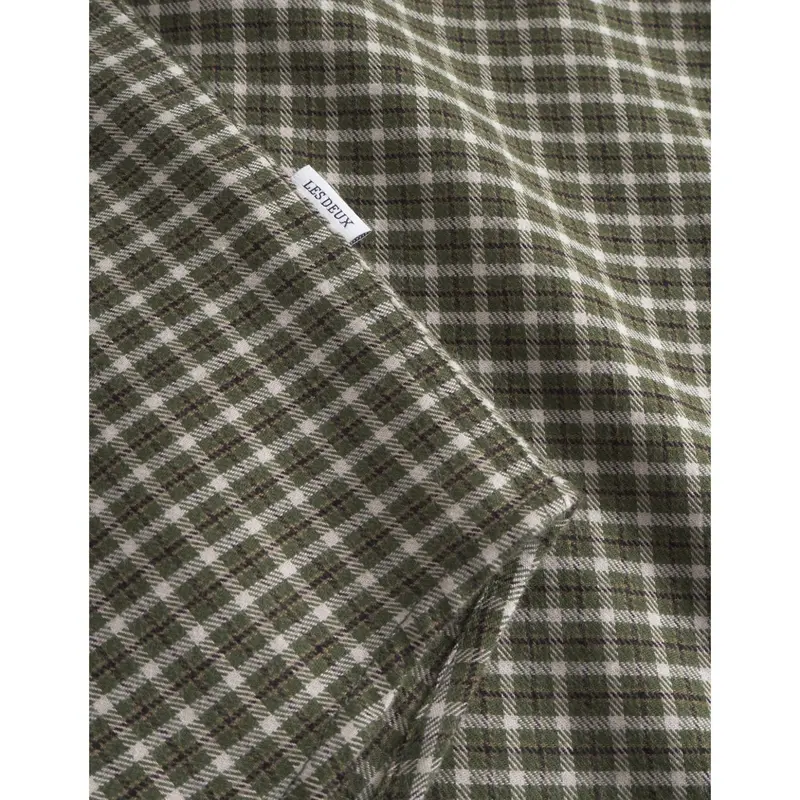 Les Deux Kids Light Sand Konrad Check Flannel Skjorte Kids 3
