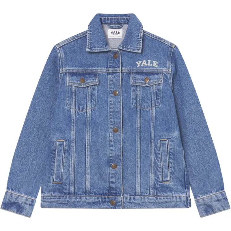Les Deux Kids Medium Indigo Wash Rally Yale Bulldog Denim Jakke Kids 1