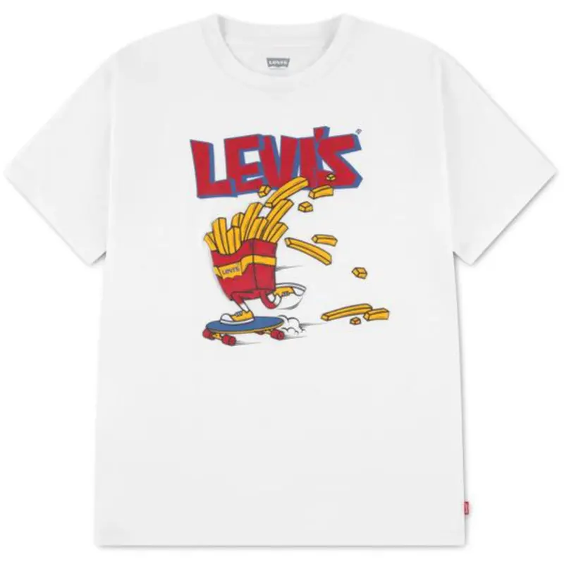 Levi's Bright White Lvb Fries On The Loose T-Shirt 1