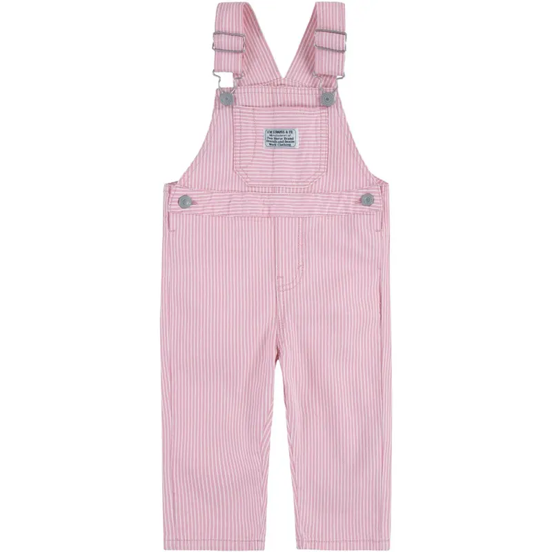Levi's Bright White Railroad Stripe Overall 1