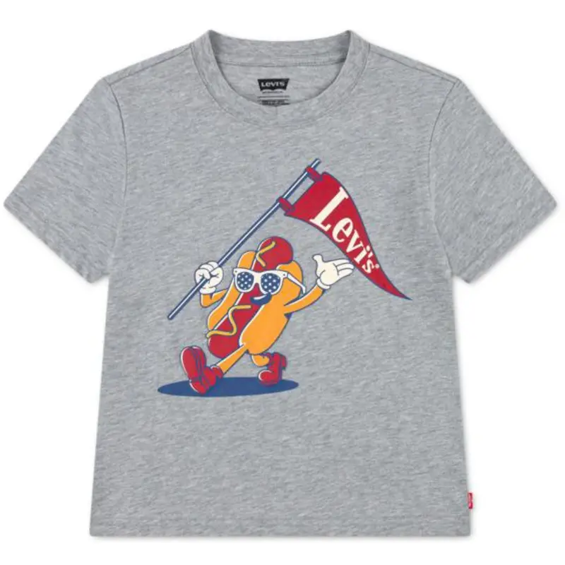 Levi's Grey Heather Lvb Parading Hot Dog T-Shirt 1