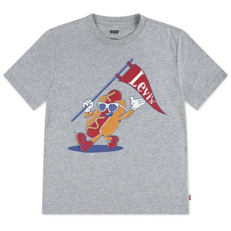 Levi's Grey Heather Lvb Parading Hot Dog T-Shirt 1