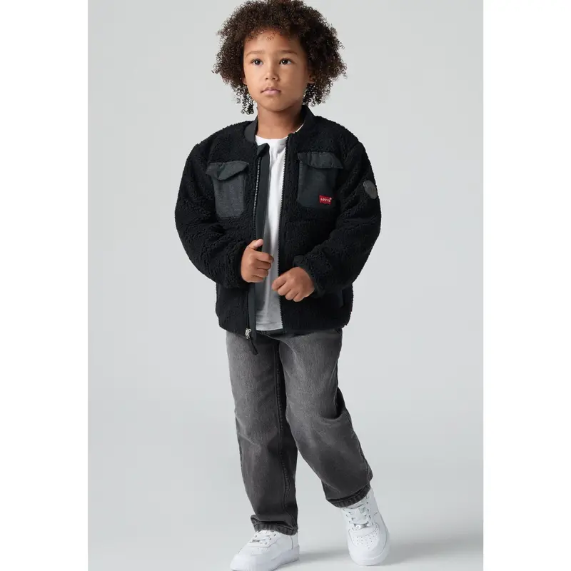 Levi's Jet Black Utility Sherpa Jakke 2