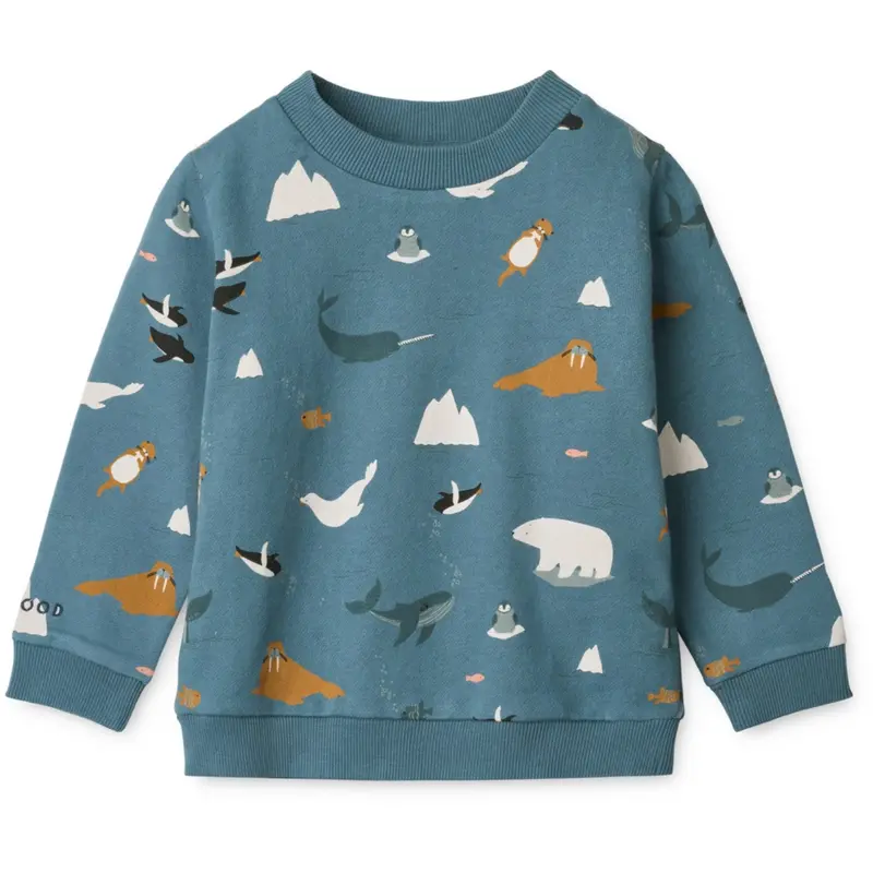 Liewood Arctic Sea / Ocean View Thora Printed Sweatshirt 1