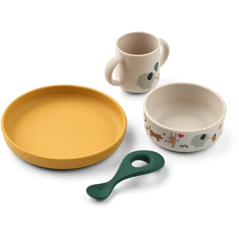 Liewood Around The World / Sandy Vivi Printed Tableware Sæt 1