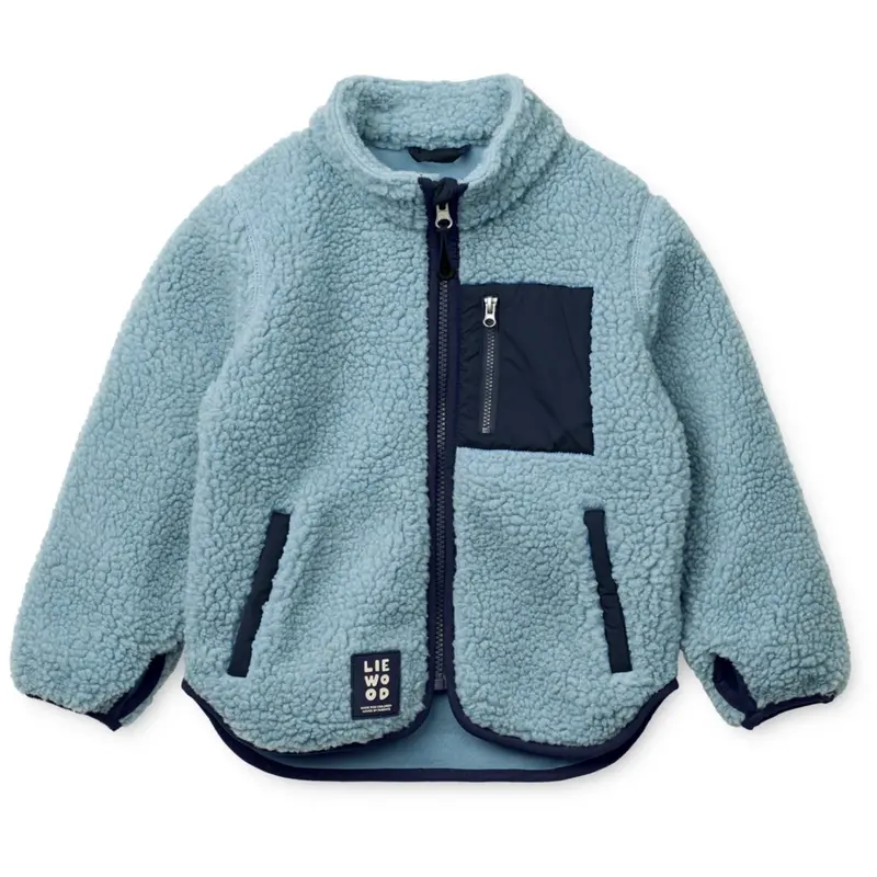 Liewood Beach Blue Nolan Pile Jakke 1