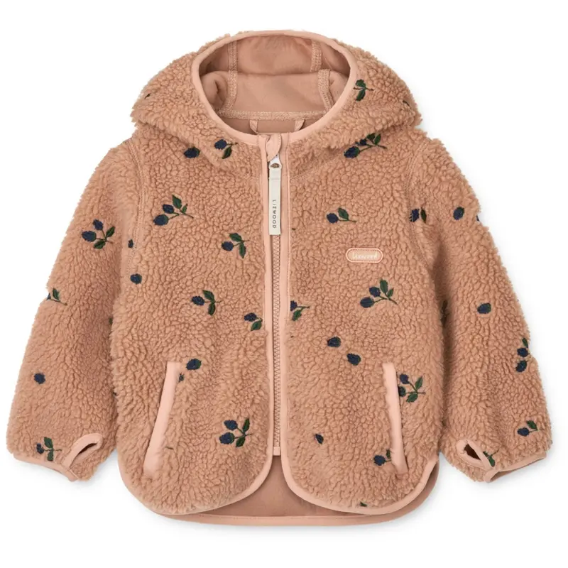 Liewood Berry / Pale Tuscany / Embroidery Mara Pile Jakke Med Ears 1