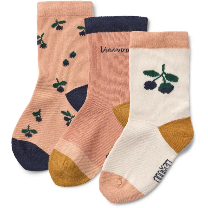 Liewood Berry / Pale Tuscany Silas Strømper 3-Pak 1