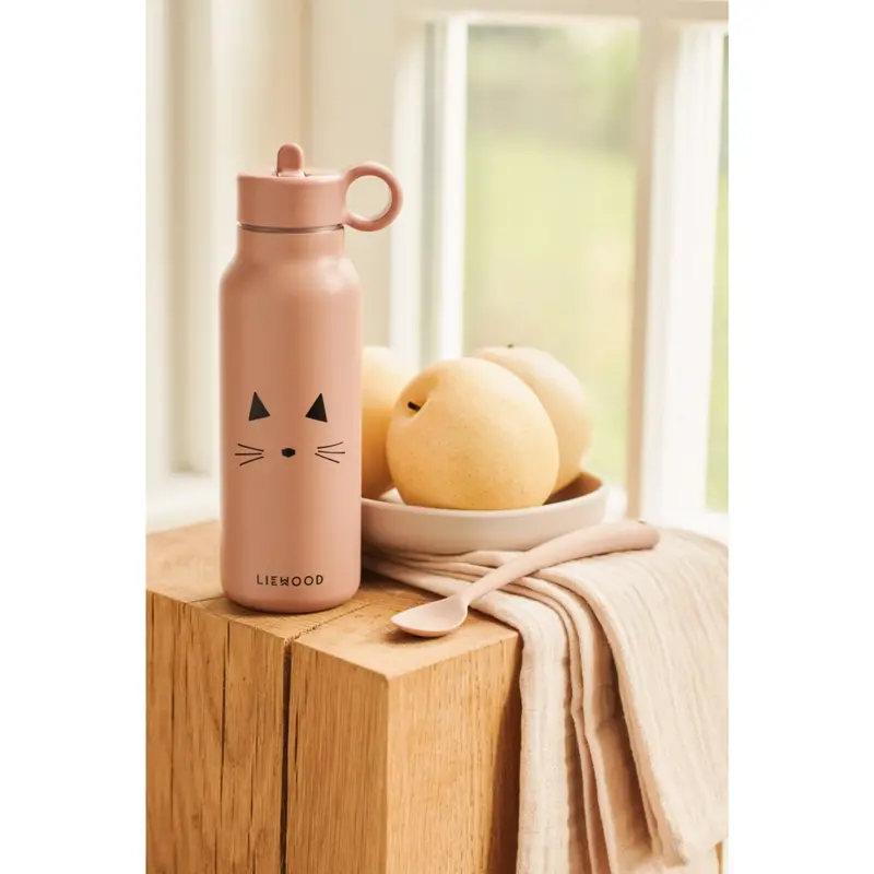 Liewood Cat Dark Rose Falk Drikkedunk 350 Ml 2