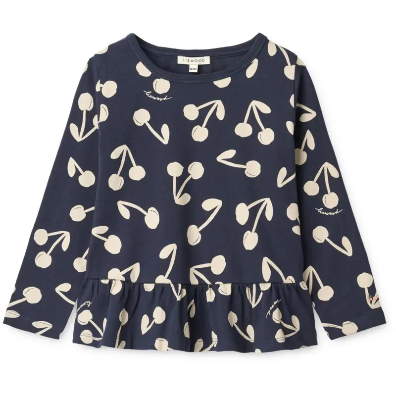 Liewood Cherry Blossom / Classic Navy Margit Printed Bluse 1