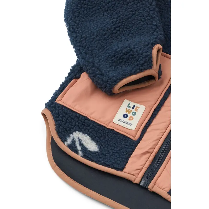Liewood Cherry Blossom / Classic Navy Noam Pile Jakke 3