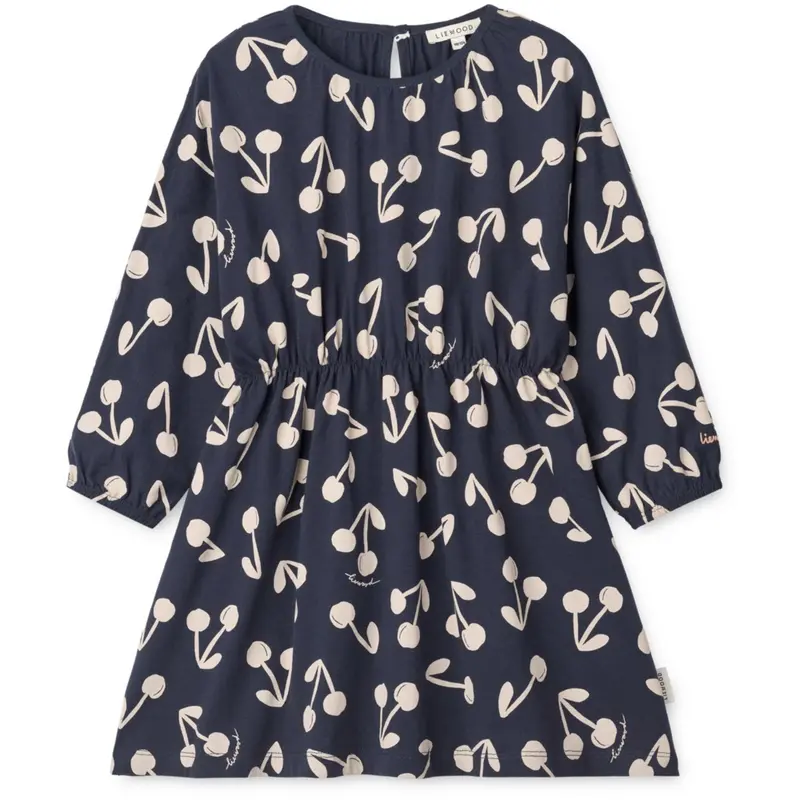 Liewood Cherry Blossom / Classic Navy Sadia Printed Kjole 1