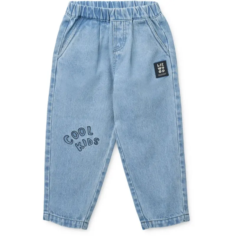 Liewood Cool Kids / Light Blue Denim Borris Placement Denim Bukser 1