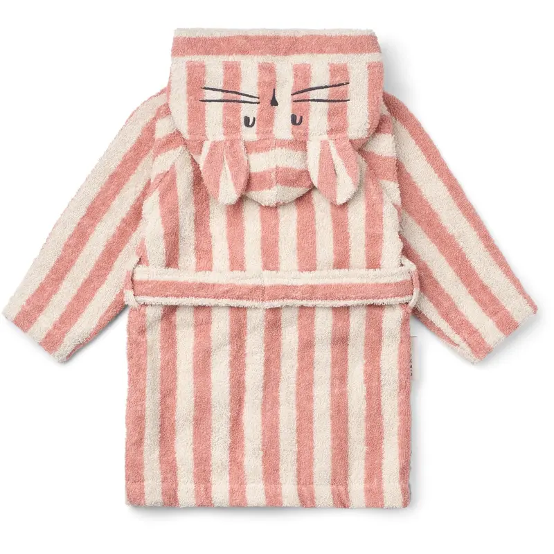 Liewood Coral Blush / Creme De La Creme Stripe Lily Badekåbe 3