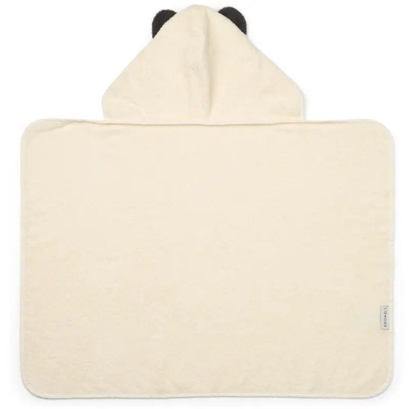 Liewood Creme De La Creme Vilas Panda Baby Hooded Håndklæde 2