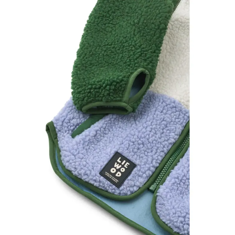 Liewood Dusty Lavender Multi Mix Nolan Pile Jakke 3
