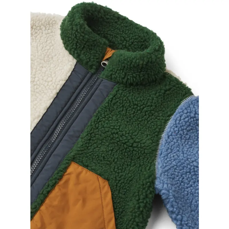 Liewood Garden Green Multi Mix Noam Pile Jakke 6