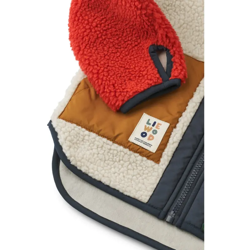 Liewood Garden Green Multi Mix Noam Pile Jakke 7