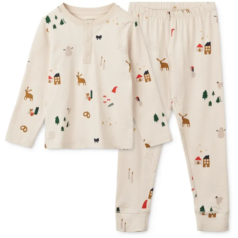 Liewood Jule Pyjamas Sæt Sandy Holiday Wilhelm 1
