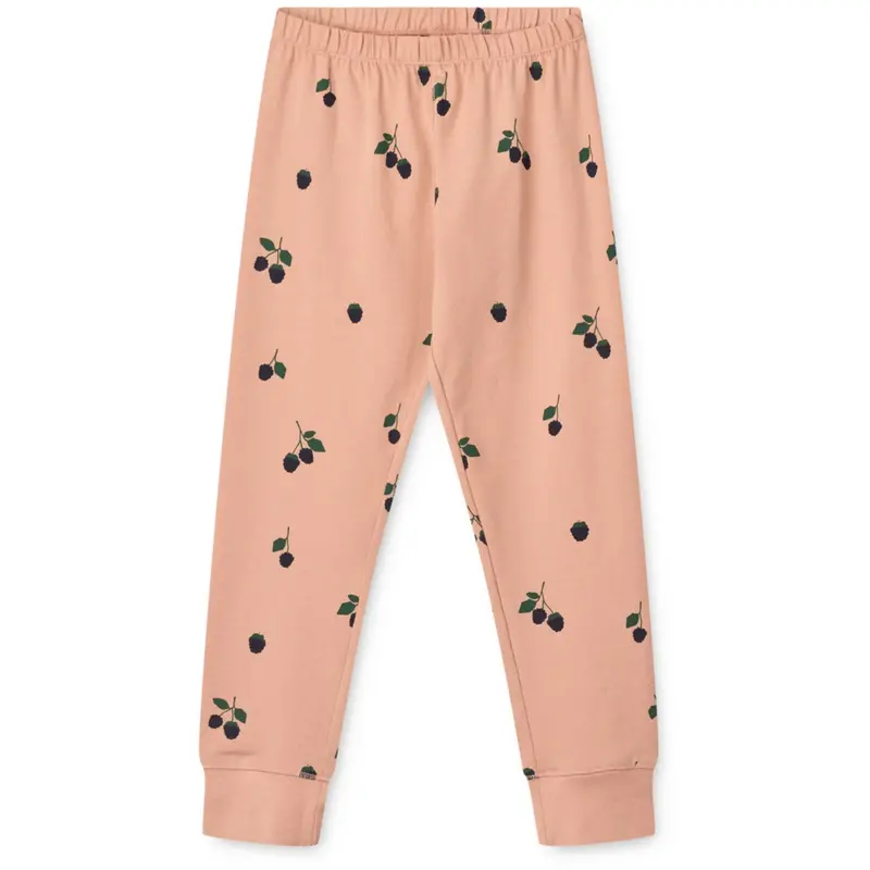 Liewood Mini Berry / Pale Tuscany Wilhelm Printed Pyjamas Sæt 4