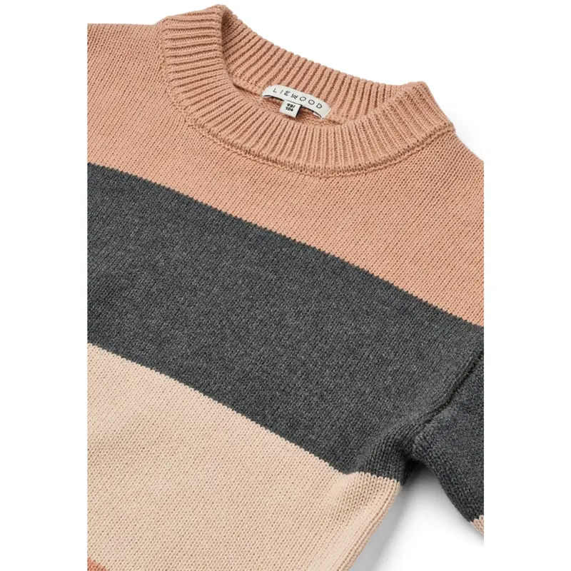 Liewood Pale Tuscany Multi Mix Orlane Stripe Strik Jumper 2