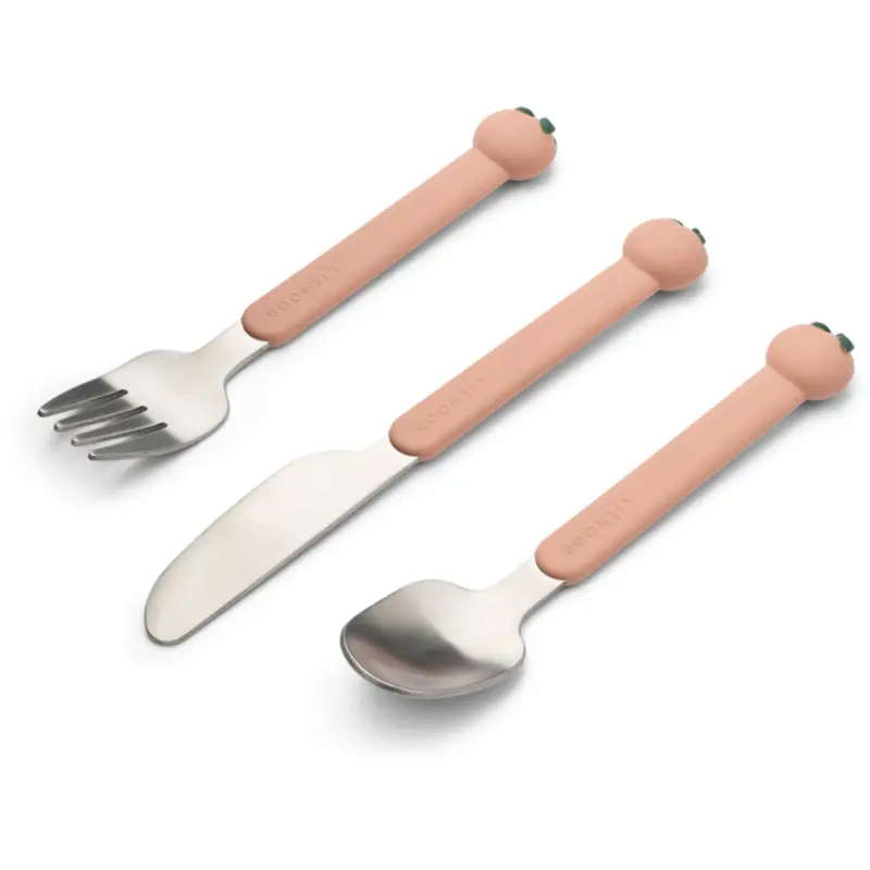 Liewood Peach / Pale Tuscany Multi Mix Tove Peach Bestik Sæt 1