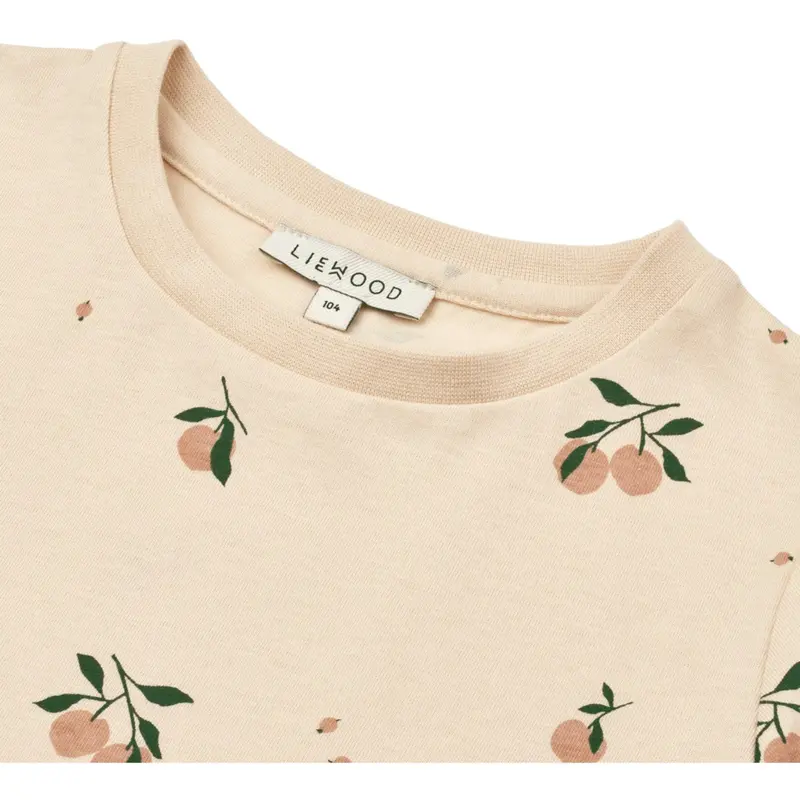Liewood Peach / Sea Shell Apia Printed Shortsleeve T-Shirt 2