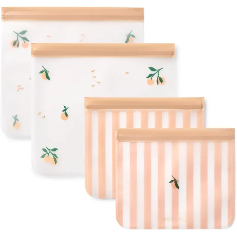 Liewood Peach / Sea Shell Rebus Reusable Madposer 4-Pak 1