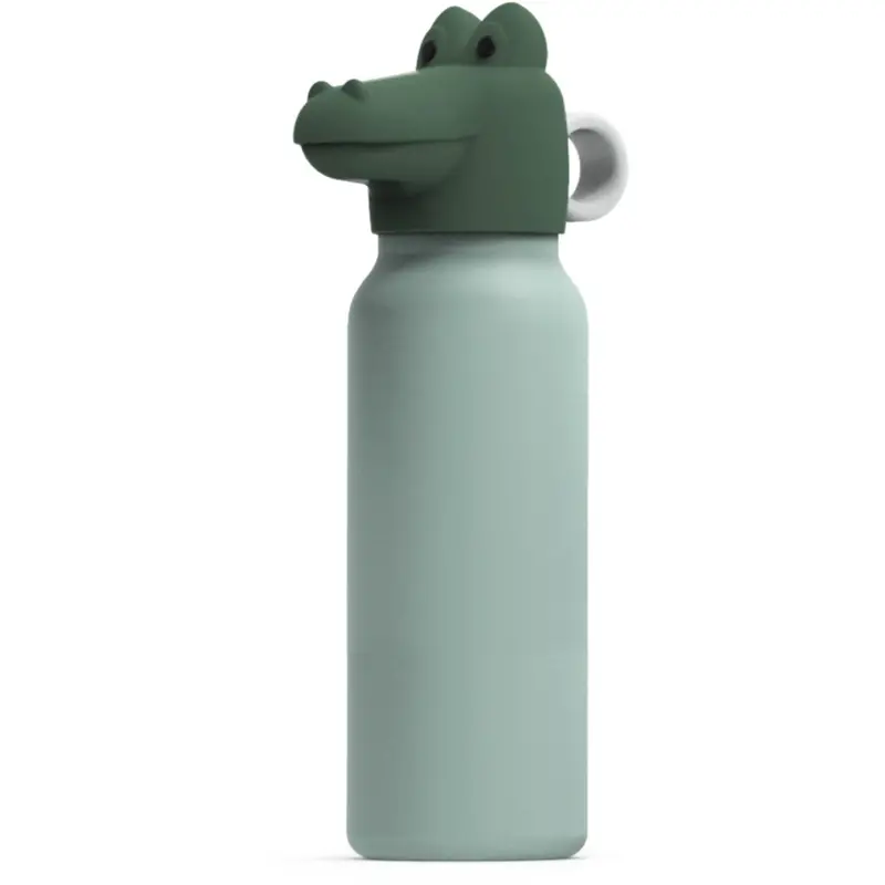 Liewood Peppermint / Garden Green Falk Water Flaske Med Crocodile Lid 350 Ml 1