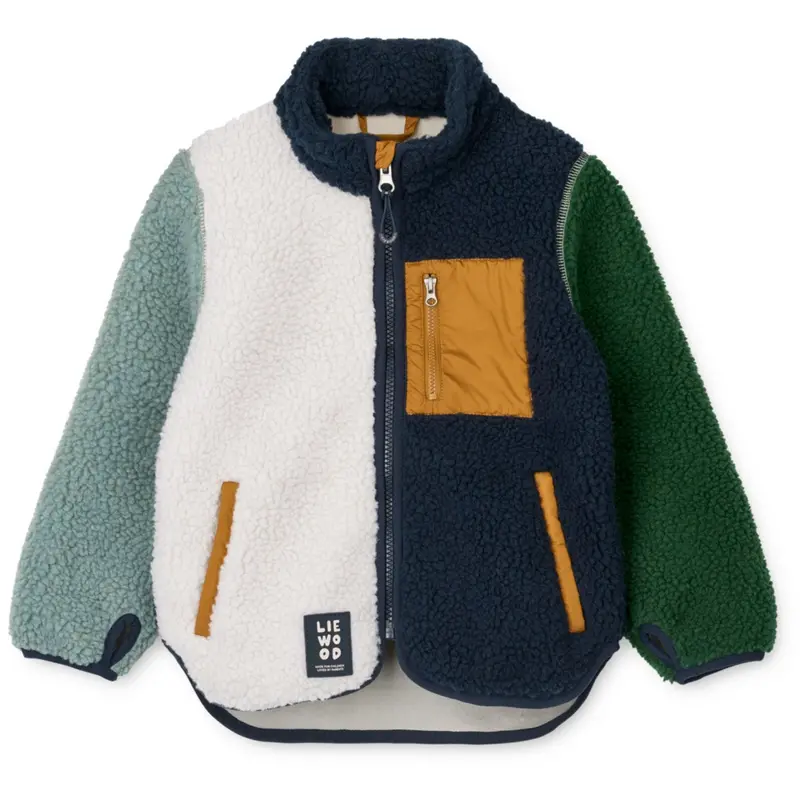 Liewood Peppermint Multi Mix Nolan Pile Jakke 1