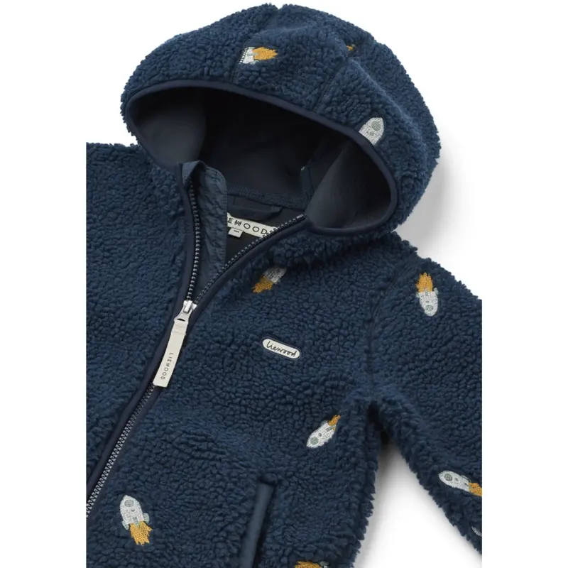 Liewood Rocket / Classic Navy / Embroidery Mara Pile Jakke 2