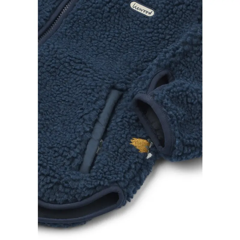 Liewood Rocket / Classic Navy / Embroidery Mara Pile Jakke 3