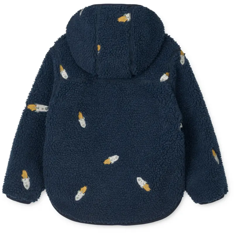 Liewood Rocket / Classic Navy / Embroidery Mara Pile Jakke 4