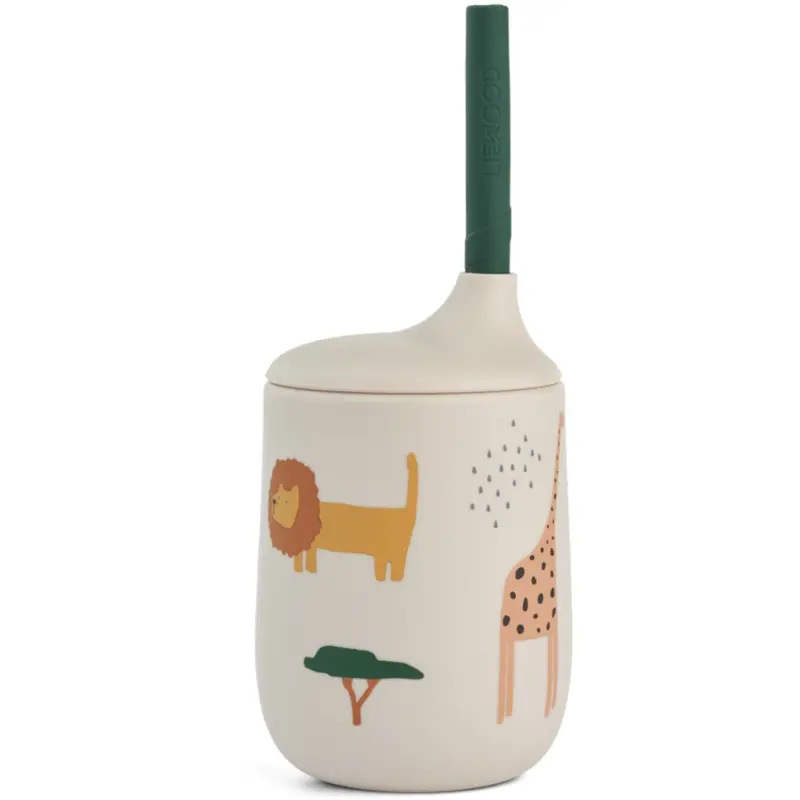 Liewood Safari Sandy Mix Ellis Printed Sippy Kop 230Ml 1