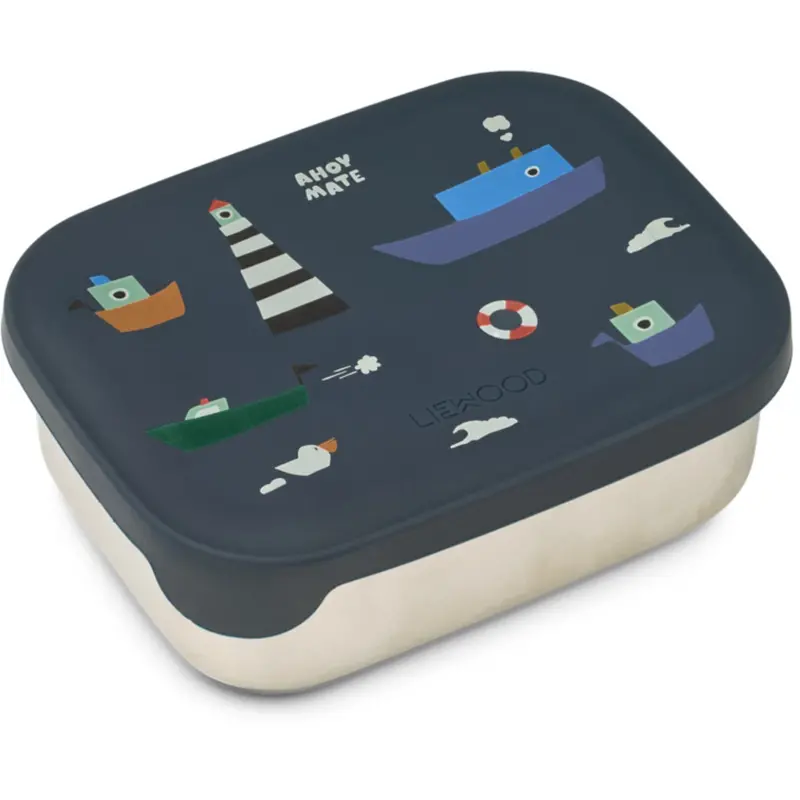 Liewood Sailing / Classic Navy Arthur Printed Lunchbox 1