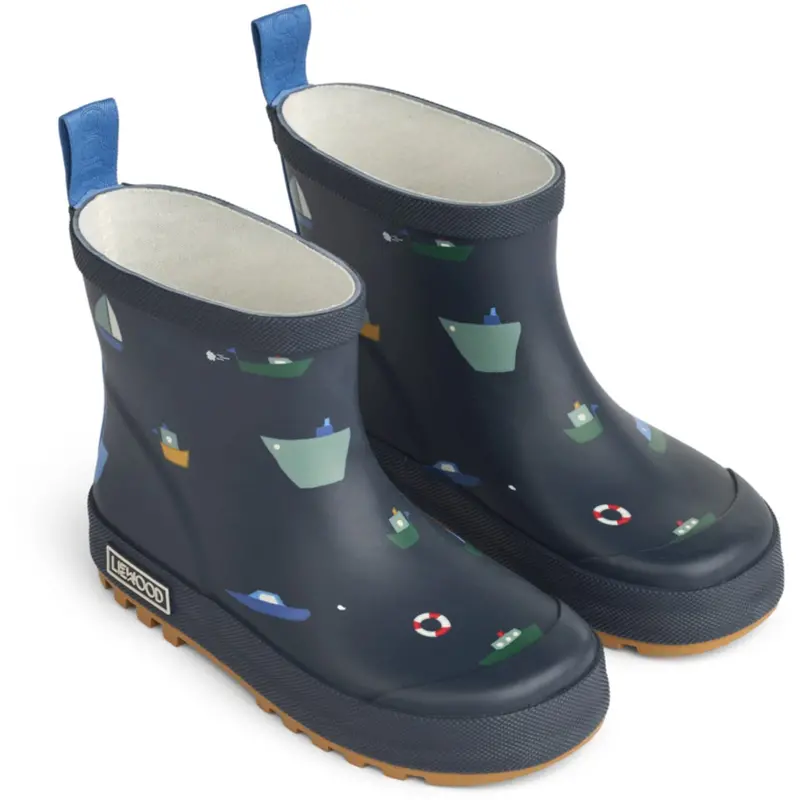 Liewood Sailing / Classic Navy Tekla Printed Gummistøvler 1
