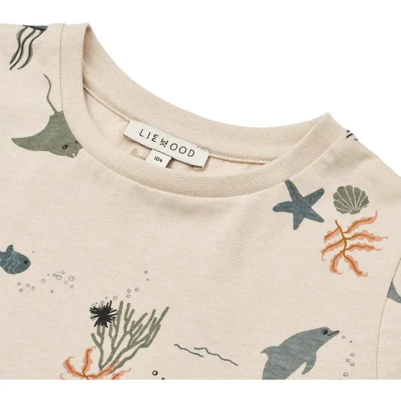 Liewood Sea Creature / Sandy Apia Printed Shortsleeve T-Shirt 2