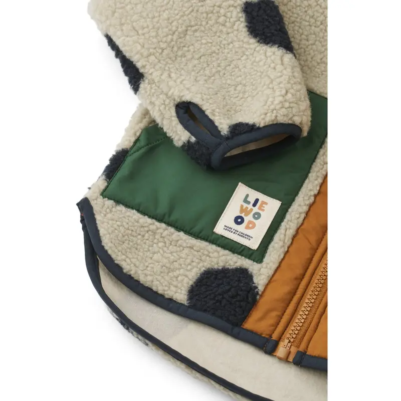 Liewood Spot Dots / Mist Noam Pile Jakke 8