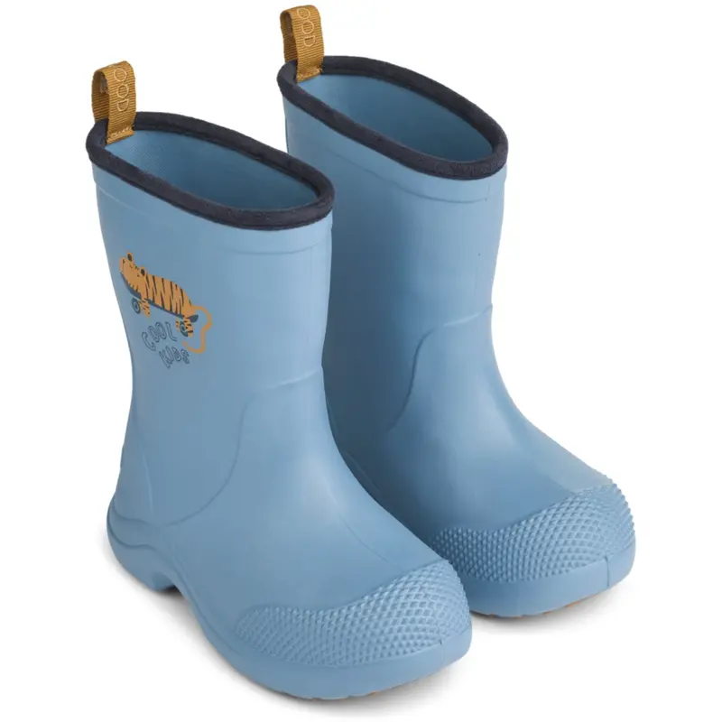 Liewood Tiger / Beach Blue Aston Gummistøvler 1