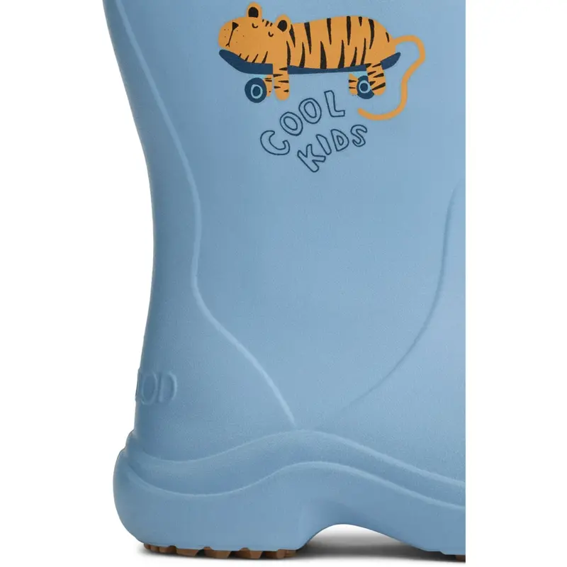 Liewood Tiger / Beach Blue Aston Gummistøvler 4