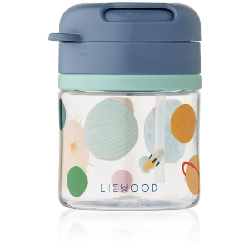 Liewood Universe / Classic Navy Pavia Tritan Sugerør Kop 280Ml 1