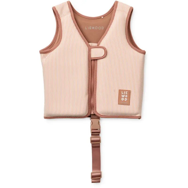 Liewood Y/D Stripe Pale Tuscany / Creme De La Creme Dove Seersucker Svømmevest 1