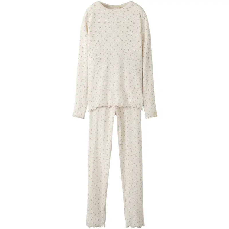 Lil'atelier Almost Mauve Flowers Nmfgago Night Sæt Lil 1