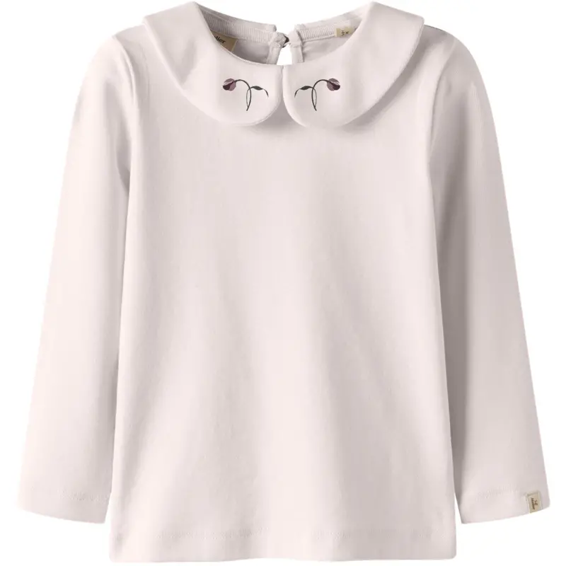 Lil'atelier Almost Mauve Nmffundo Emb Ls Slim Top Lil 1