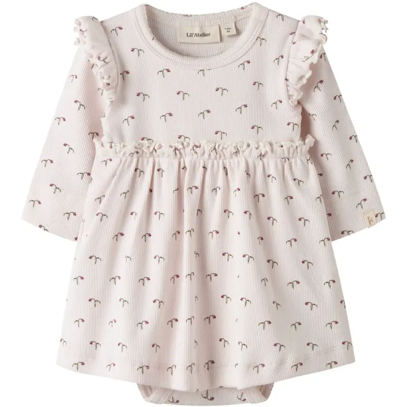 Lil'atelier Almost Mauve Tulip Nbfgago Kie Ls Body Kjole Lil 1