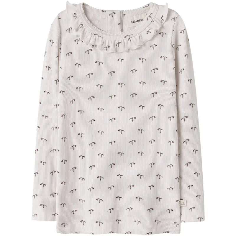 Lil'atelier Almost Mauve Tulip Nmfgago Kis Ls Slim Top Lil 1