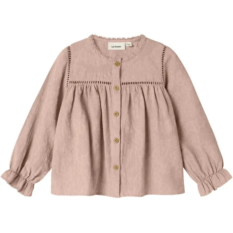 Lil'atelier Cameo Rose Nmfofira Ls Loose Skjorte Lil 1