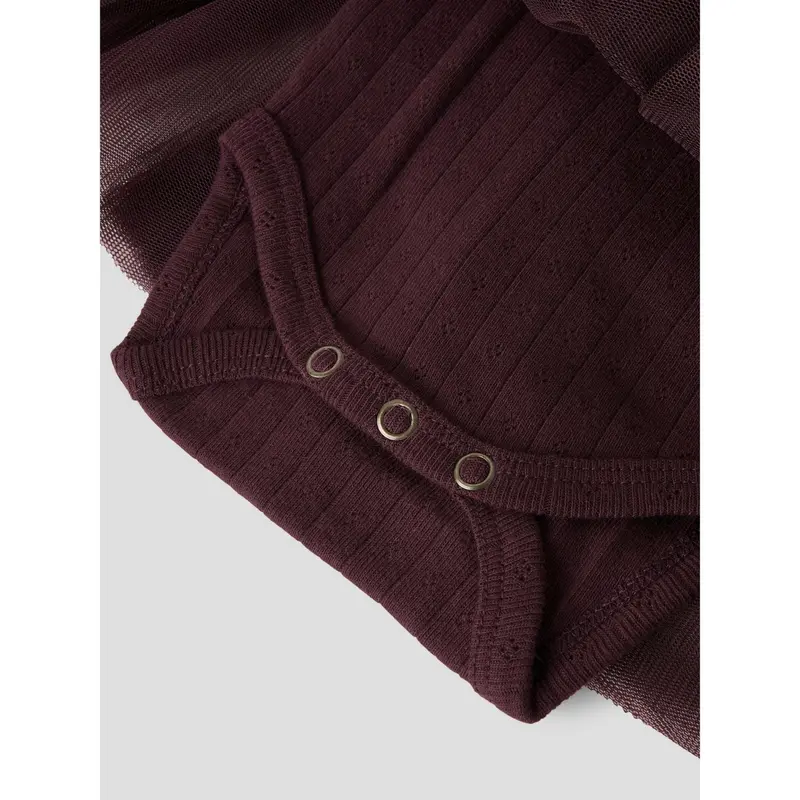 Lil'atelier Catawba Grape Nbfsolange Ls Tyl Body Kjole Lil 2