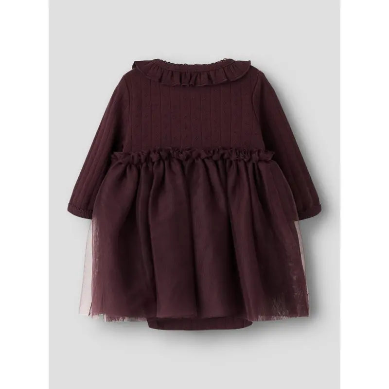 Lil'atelier Catawba Grape Nbfsolange Ls Tyl Body Kjole Lil 3