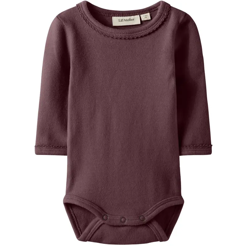 Lil'atelier Catawba Grape Nbfthora Haf Ls Slim Body Lil 1